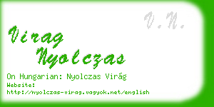 virag nyolczas business card